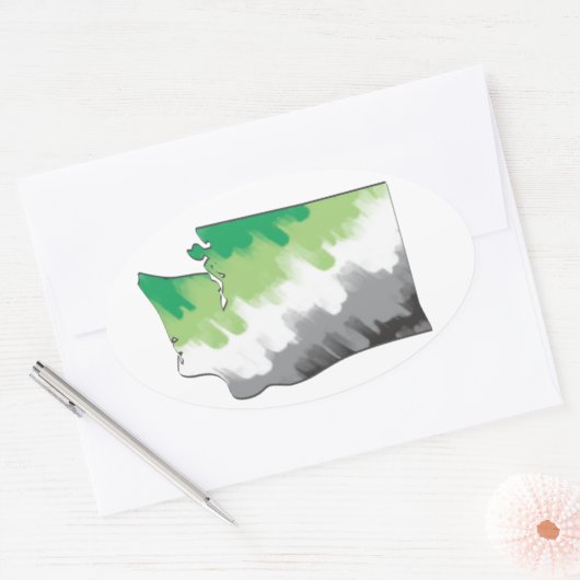 Washington Aro Pride Sticker (Envelop)