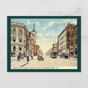Washington Ave., Newport News, VA 1920s  Briefkaart