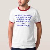 WASHINGTON, B.S. T-SHIRT (Voorkant)