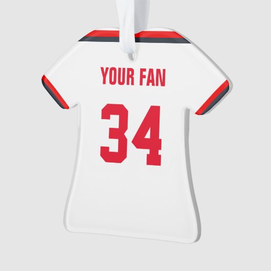 Washington Baseball Jersey Ornament (voorkant)