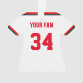 Washington Baseball Jersey Ornament (voorkant)