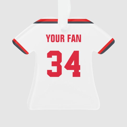 Washington Baseball Jersey Ornament (voorkant)