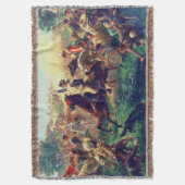 Washington belt de troepen in Monmouth Deken (Voorkant Verticaal)