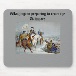 Washington bereidt zich voor om de Delaware over t Muismat