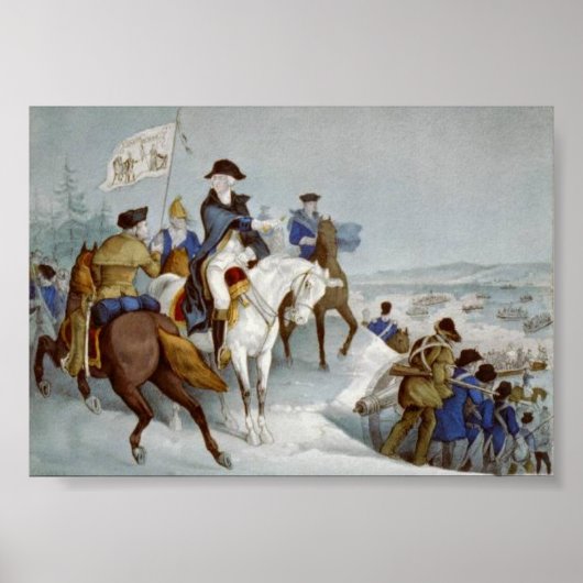 Washington bereidt zich voor om de Delaware over t Poster (Voorkant)
