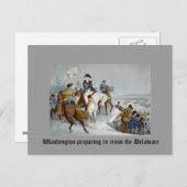 Washington bereidt zich voor op de Delaware Briefkaart (Voorkant / Achterkant)