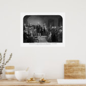 Washington bezorgt zijn inaugurale adres poster (Keuken)