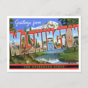 Washington  Big Letters Briefkaart
