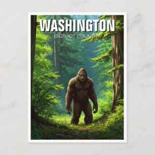 Washington Bigfoot land Briefkaart