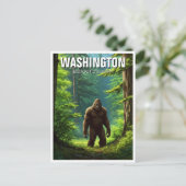 Washington Bigfoot land Briefkaart (Staand voorkant)