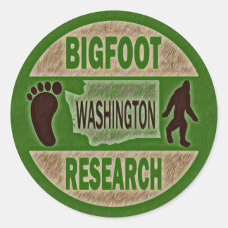 Washington Bigfoot Onderzoek Ronde Sticker