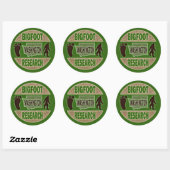 Washington Bigfoot Onderzoek Ronde Sticker (Vel)