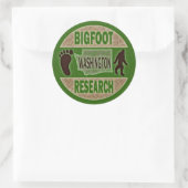 Washington Bigfoot Onderzoek Ronde Sticker (Tas)