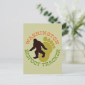 Washington Bigfoot Tracker Briefkaart (Staand voorkant)