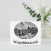 Washington bij Vallei smeedt met Citaat Briefkaart (Staand voorkant)