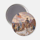 Washington bij Valley Forge door Edward P. Moran Magneet (Voorkant / Achterkant)