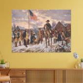 Washington bij Valley Forge door Edward Percy Mora Canvas Afdruk (Insitu (Woonkamer))