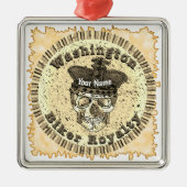 Washington Biker Metalen Ornament (Voorkant)