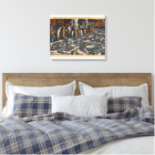 Washington - Binnenste Uitzicht van een zalm Canvas Afdruk (Insitu (Slaapkamer))