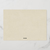 Washington Birthplace Gold Foil kaart (Achterkant)