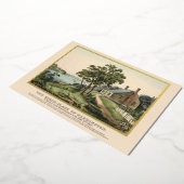 Washington Birthplace Gold Foil kaart (Gedraaid)