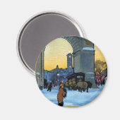 Washington Boog bij Winter Twilight Magneet (Voorkant / Achterkant)