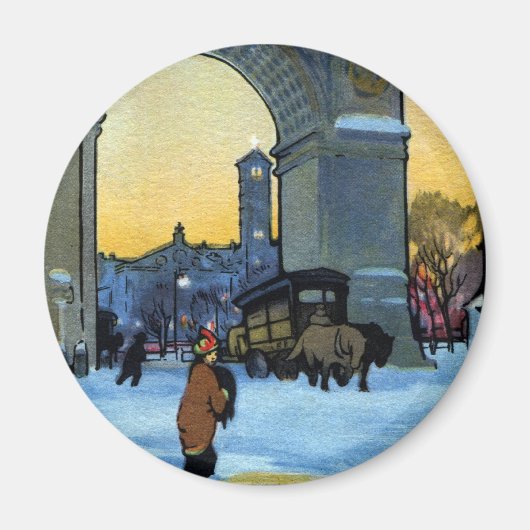 Washington Boog bij Winter Twilight Magneet (Voorkant)