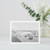 Washington Bridge en de Speedway-foto Briefkaart (Staand voorkant)