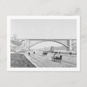 Washington Bridge en de Speedway-foto Briefkaart