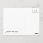 Washington Briefkaart Oranje Sjabloon Bloem (Achterkant)