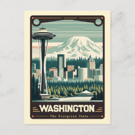 Washington |  Briefkaart van patriottische geest