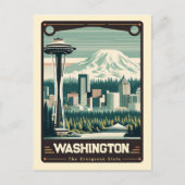 Washington |  Briefkaart van patriottische geest (Voorkant)