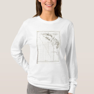 Washington, British Columbia, kaart van Vancouver T-shirt