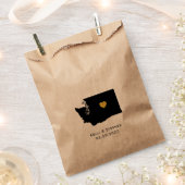 Washington bruiloft gunst trakteren zakken, gesche bedankzakje (Geknipt)