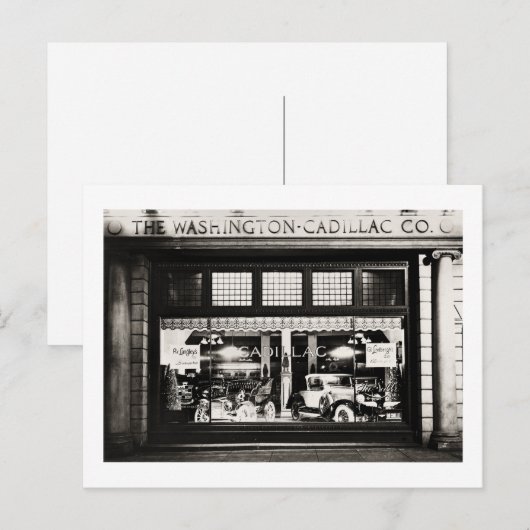 Washington Cadillac Co. 1927 Briefkaart (Voorkant / Achterkant)