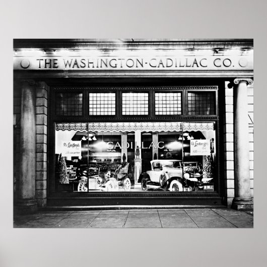 Washington Cadillac Company Showroom 1927 Poster (Voorkant)