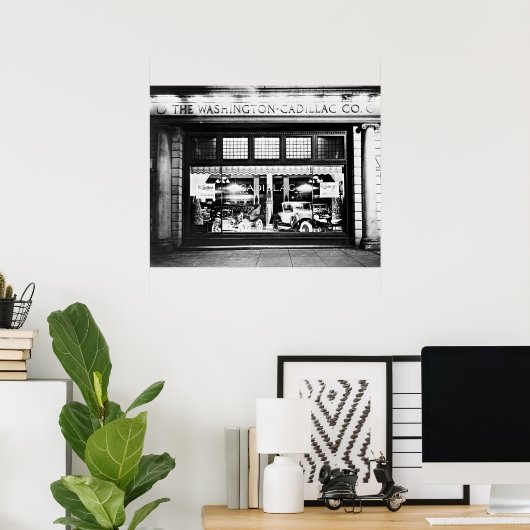Washington Cadillac Company Showroom 1927 Poster (Thuiskantoor)