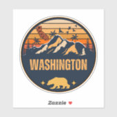 Washington, Californië Sticker (Vel)