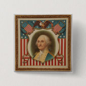 Washington Campaign Pin Vierkante Button 5,1 Cm (Voorkant)
