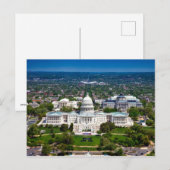 Washington Capitol Hill Briefkaart (Voorkant / Achterkant)