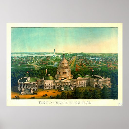 Washington City 1869 Poster (Voorkant)