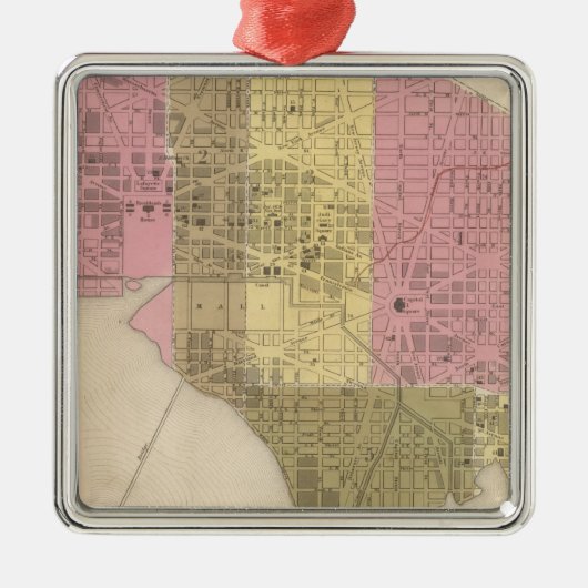 Washington City Metalen Ornament (Voorkant)