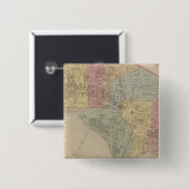 Washington City Vierkante Button 5,1 Cm (Voorkant /achterkant)
