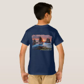 Washington Coast Olympic Peninsula Beach Sunset T-shirt (Achterkant volledig)