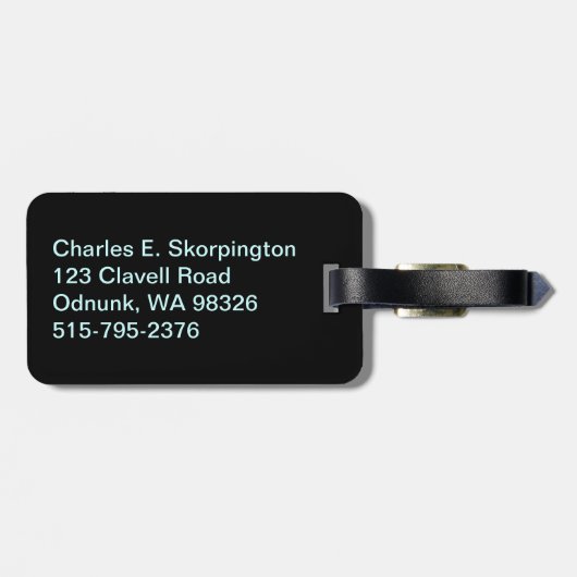 Washington Columbia Sasquatch License Bord Bagagelabel (Achterkant horizontaal)