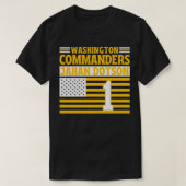 Washington Commanders Dotson 1 Amerikaanse vlag TS T-shirt (Design voorkant)