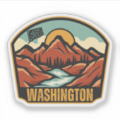Washington, Connecticut Sticker (Voorkant)