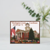 Washington County Courthouse - Jonesborough, TN Briefkaart (Staand voorkant)