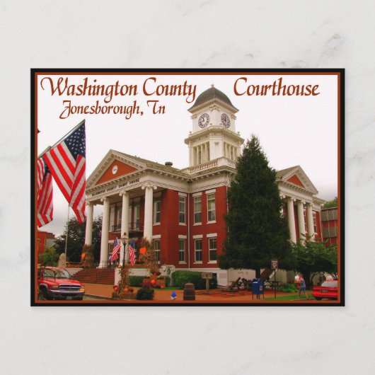 Washington County Courthouse - Jonesborough, TN Briefkaart (Voorkant)