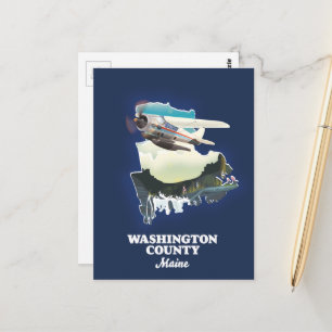 Washington county Maine Kaart